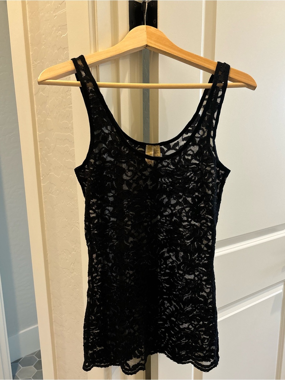 Black Lace Tank Top